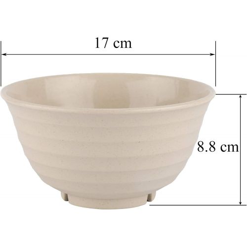  [아마존베스트]LuckyZone Unbreakable Cereal Bowls - 30 OZ Large & Deep Wheat Straw Bowl Set of 4 - Dishwasher & Microwave Safe - Perfect for Noodle, Soup, Rice and Snack - BPA Free, Healthy for Kids & Adul