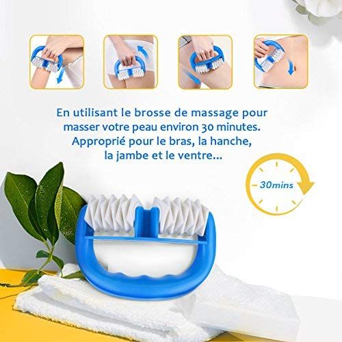  [아마존 핫딜] [아마존핫딜]LuckyFine Silikon Massagegerat, Luckyfine Schroepfen Therapie Massage Cups mit einer Massage-Rolle fuer Anti Aging und Cellulite Gesicht & Koerper Set