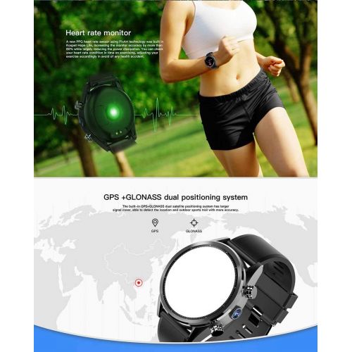  Luckyruby luckyruby Kospet Hope Lite 4G Smartwatch Phone 1.39 inch Android 7.1 MTK6739 Quad Core 1.25GHz IP67 Waterproof 620mAh Built-in Pedometer 8.0MP Camera Heart Rate Monitor Fitness Tra