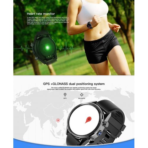  Luckyruby luckyruby Kospet Hope Lite 4G Smartwatch Phone 1.39 inch Android 7.1 MTK6739 Quad Core 1.25GHz IP67 Waterproof 620mAh Built-in Pedometer 8.0MP Camera Heart Rate Monitor Fitness Tra