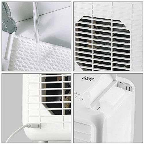  luckything 3in1 Mini Air Cooler,Air Verdunstungsgerat Lufterfrischer Mobiler Luftkuehler,USB 8 LED-Lichtkonvertierungsmodi | Mobile Klimaanlage | Luftkuehler | Aircooler Fuer Buero | C