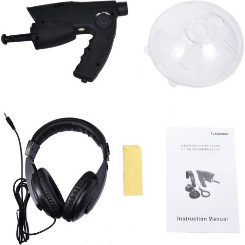  [아마존베스트]-Service-Informationen luckything Directional Microphone/Parabolic Microphone, Eception Device, Monocular with 8x Magnification, Sound Amplifier, Parabolic Microphone Monocular X8 Bionic Ear Long Distanc