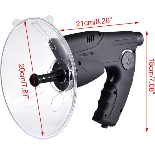  [아마존베스트]-Service-Informationen luckything Directional Microphone/Parabolic Microphone, Eception Device, Monocular with 8x Magnification, Sound Amplifier, Parabolic Microphone Monocular X8 Bionic Ear Long Distanc