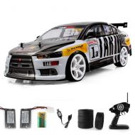 Lucoo RC Cars Stunt Car Toy, 1/10 /70km/h 2.4G High Racing Truck Remote Control Vehicle Sport Racing Model Car for Kids Adults (Black)