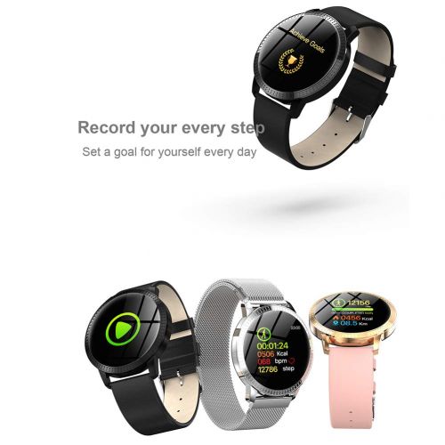  Lucun Smart Watch Fitness Tracker, Heart Rate Monitor Watch with Color Screen, IP67 Waterproof Auto Wake Screen Smartwatches for Men Women