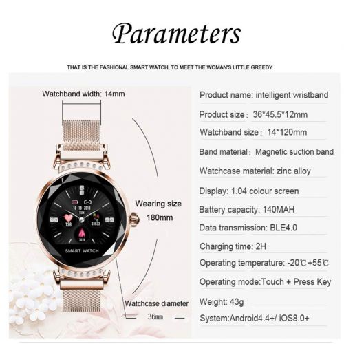  Lucun Smart Watches, Fitness Tracker Menstruation Reminds A Variety of Sports Tracking, Sleep Monitoring Pedometer Calorie for Women