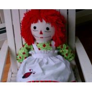 LucyKRagdolls Ladybug Raggedy Ann Doll 25 inches tall Personalized Custom Handmade in the USA