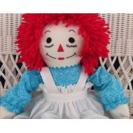 LucyKRagdolls Raggedy Ann Handmade Doll Turquoise Dress Personalized 20 inches Personalized Custom Doll