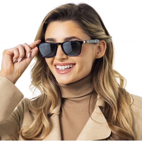  [아마존베스트]Lucyd Lyte Bluetooth Sunglasses - Lightweight Music Sunglasses for Hi-fi Audio and Calls - Polarized UV400 Lenses