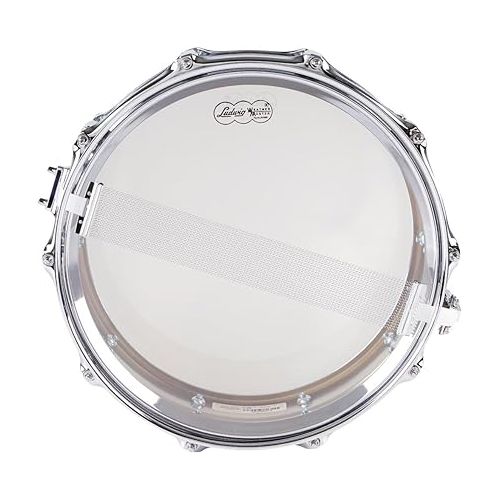  Ludwig LM400 Smooth Chrome Plated Aluminum 5 x 14 Inches Snare Drum with Imperial Lugs and Supra-Phonic Strainer