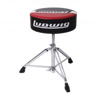 Ludwig Atlas Classic Drum Throne - Round, Red/Black