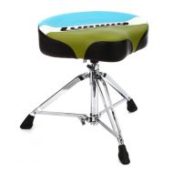 Ludwig Atlas Classic Drum Throne - Saddle, Blue/Olive