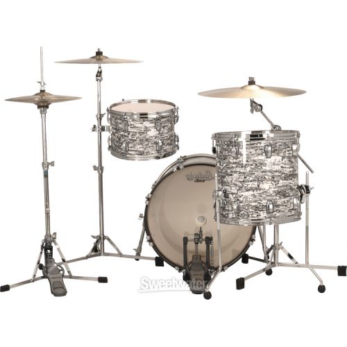  Ludwig Classic Maple Downbeat 3-piece Shell Pack - White Abalone