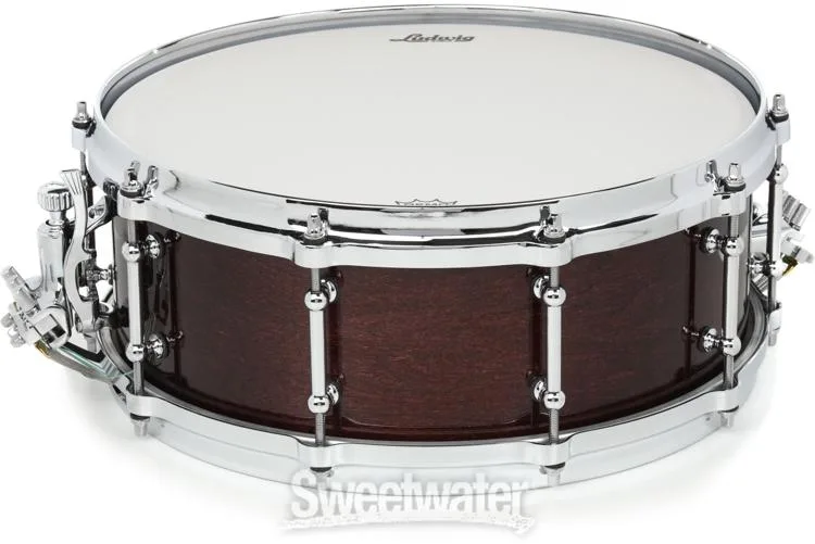  Ludwig Concert Maple Snare Drum - 5-inch x 14-inch, Mahogany