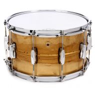 Ludwig Raw Brass Snare Drum - 8 x 14-inch - Raw Patina