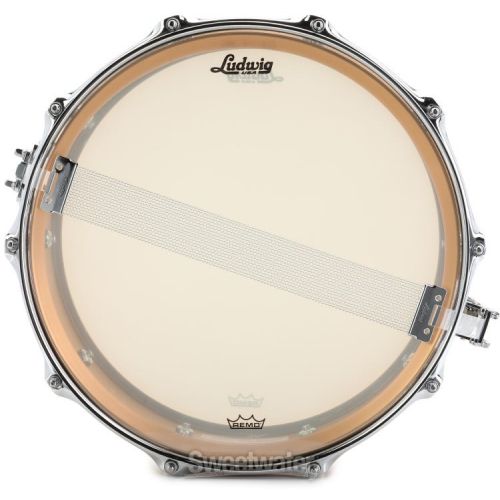  Ludwig Acro Brass Snare Drum - 6.5 x 14-inch - Brushed