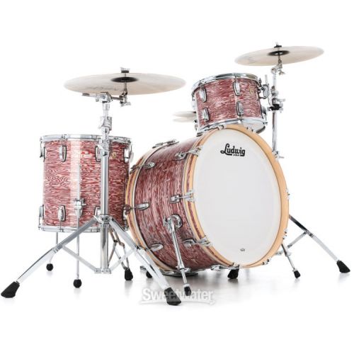  Ludwig Classic Maple Pro Beat 3-piece Shell Pack - Vintage Pink Oyster Demo