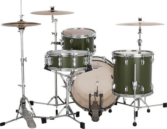  Ludwig Classic Maple Downbeat 3-piece Shell Pack - Heritage Green