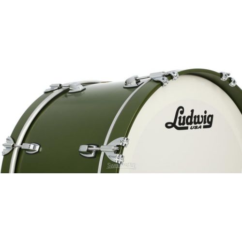  Ludwig Classic Maple Downbeat 3-piece Shell Pack - Heritage Green