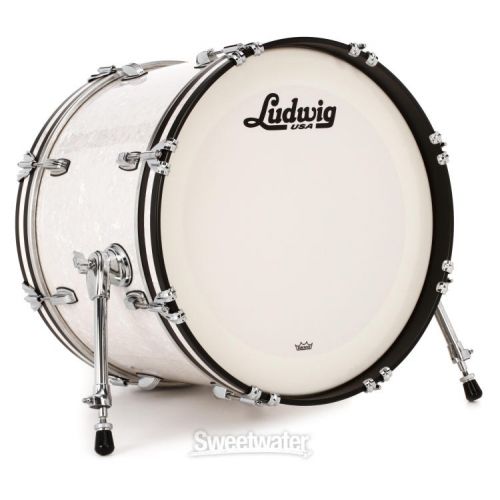  Ludwig Classic Maple Downbeat 3-piece Shell Pack - White Marine Pearl