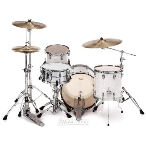  Ludwig Classic Maple Downbeat 3-piece Shell Pack - White Marine Pearl