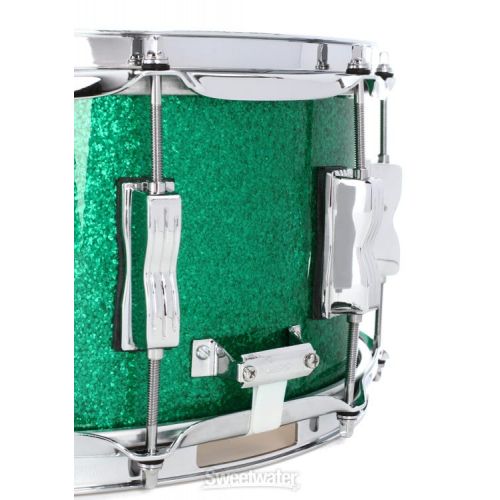  Ludwig Classic Maple 6.5 x 14-inch Snare Drum - Green Sparkle