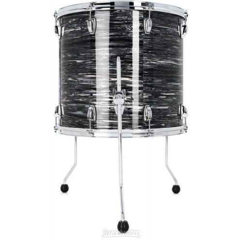  Ludwig Classic Maple Floor Tom - 16 x 18 inch - Vintage Black Oyster