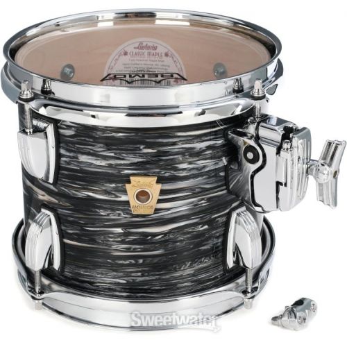  Ludwig Classic Maple Mounted Tom - 7 x 8 inch - Vintage Black Oyster