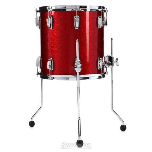  Ludwig Classic Maple Floor Tom - 14 x 14 inch - Red Sparkle