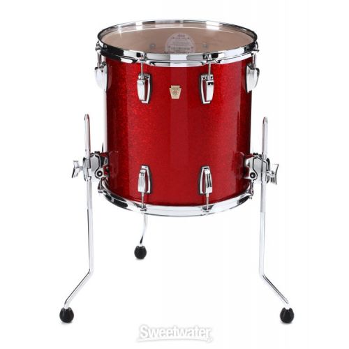  Ludwig Classic Maple Floor Tom - 14 x 14 inch - Red Sparkle