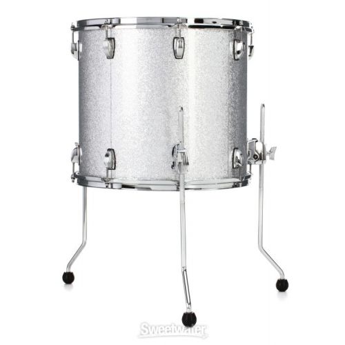 Ludwig Classic Maple Floor Tom - 16 x 18 inch - Silver Sparkle