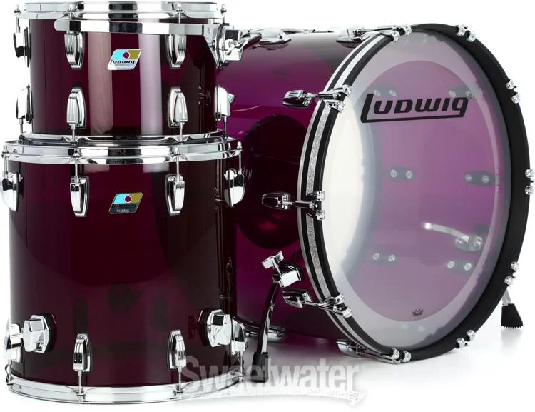  Ludwig Vistalite Pro Beat 3-piece Shell Pack - Purple