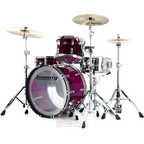  Ludwig Vistalite Pro Beat 3-piece Shell Pack - Purple