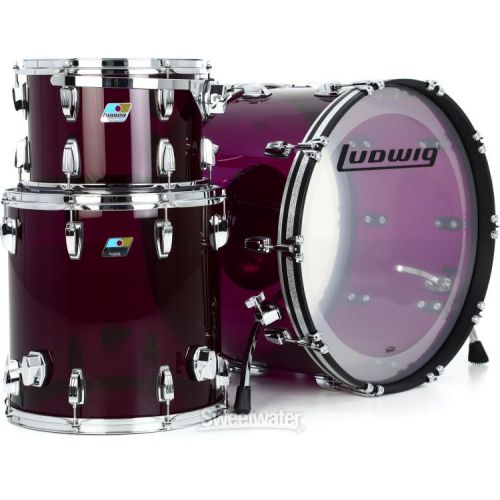  Ludwig Vistalite Pro Beat 3-piece Shell Pack - Purple