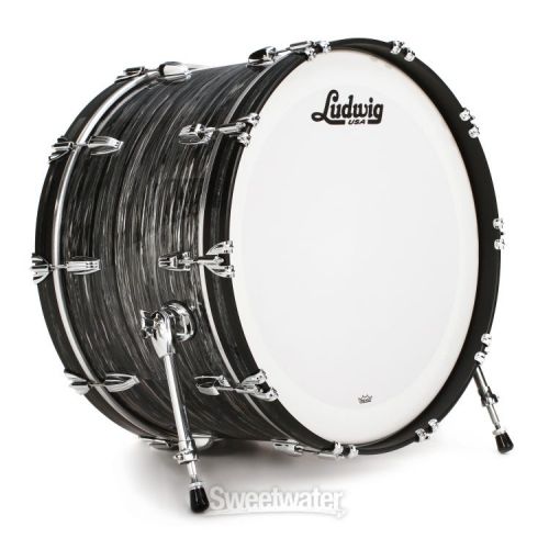  Ludwig Legacy Mahogany Pro Beat Shell Pack - Vintage Black Oyster