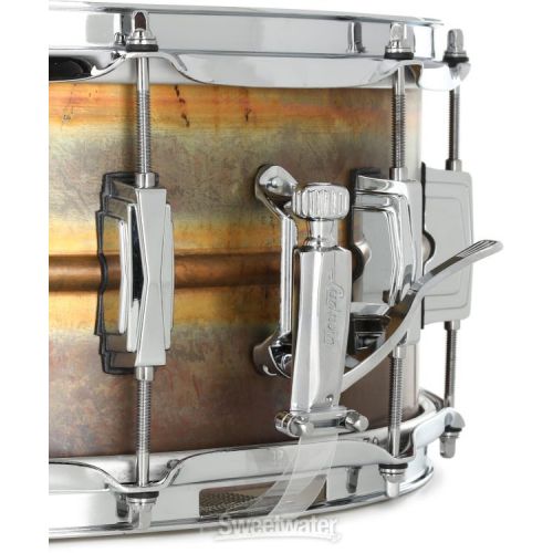  Ludwig Raw Bronze Snare Drum with Imperial Lugs - 6.5 x 14-inch - Raw Patina