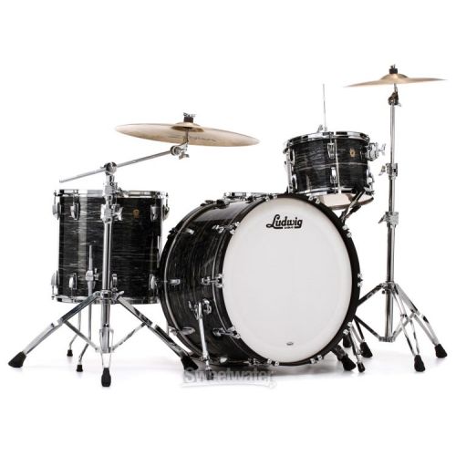  Ludwig Classic Maple Pro Beat 3-piece Shell Pack - Vintage Black Oyster Pearl