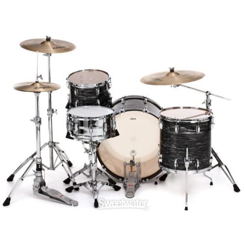  Ludwig Classic Maple Pro Beat 3-piece Shell Pack - Vintage Black Oyster Pearl