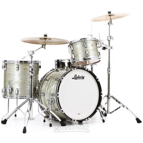  Ludwig Classic Maple Fab 3-piece Shell Pack - Olive Oyster