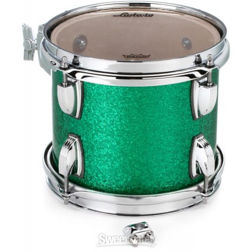  Ludwig Classic Maple Mounted Tom - 7 x 8 inch - Green Sparkle