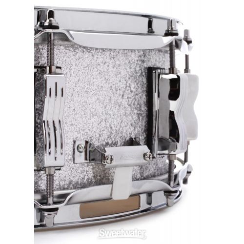  Ludwig Classic Maple 5 x 14-inch Snare Drum - Silver Sparkle Wrap