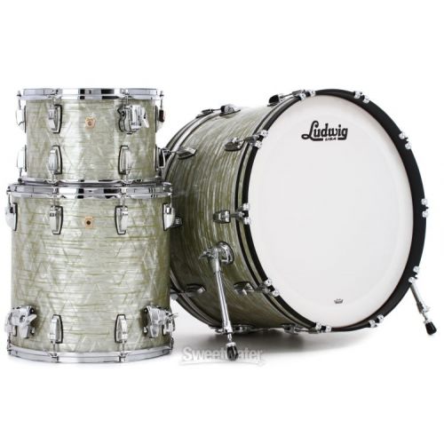  Ludwig Classic Maple Pro Beat 3-piece Shell Pack - Classic Olive Pearl