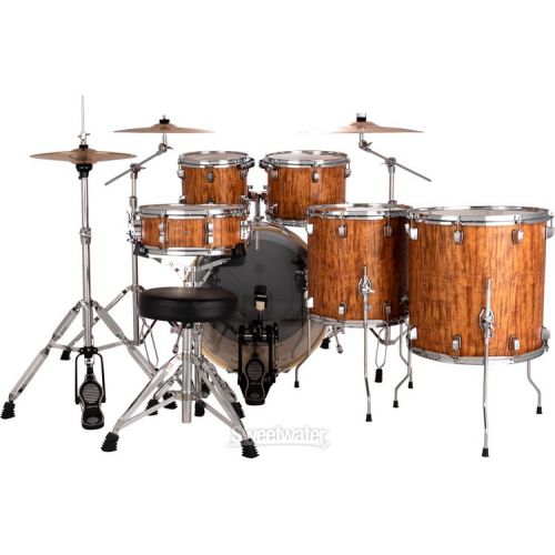  Ludwig Element Evolution 6-piece Complete Drum Set with Zildjian Cymbals - Cherry