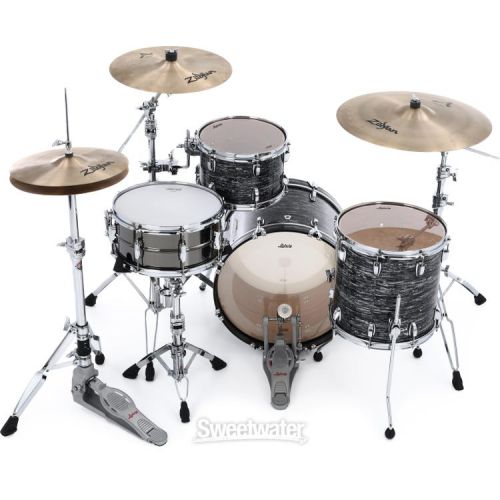  Ludwig Classic Oak Downbeat 20 3-piece Shell Pack - Vintage Black Oyster