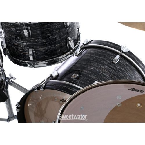  Ludwig Classic Oak Downbeat 20 3-piece Shell Pack - Vintage Black Oyster