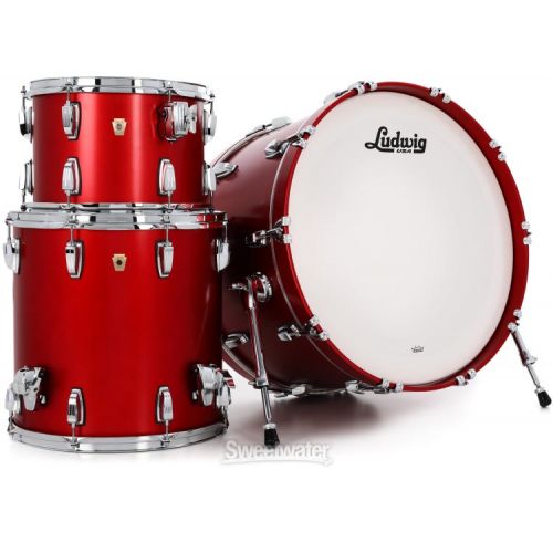  Ludwig Classic Maple Pro Beat 3-piece Shell Pack - Diablo Red
