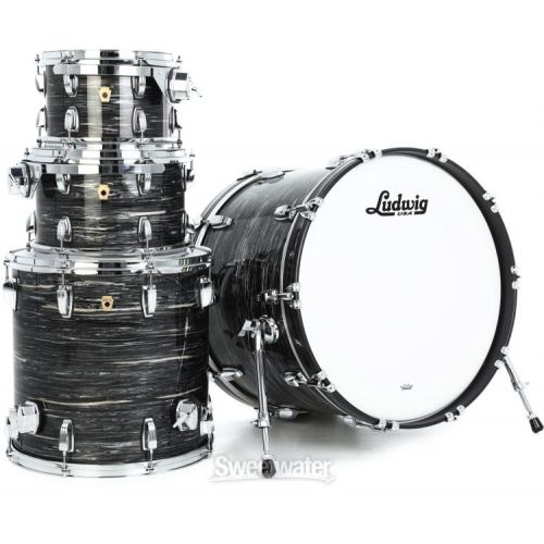  Ludwig Legacy Maple 4-piece Shell Pack - Vintage Black Oyster