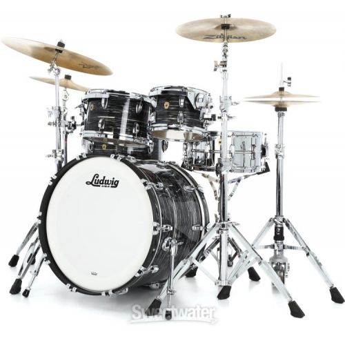  Ludwig Legacy Maple 4-piece Shell Pack - Vintage Black Oyster