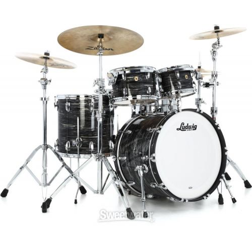  Ludwig Legacy Maple 4-piece Shell Pack - Vintage Black Oyster