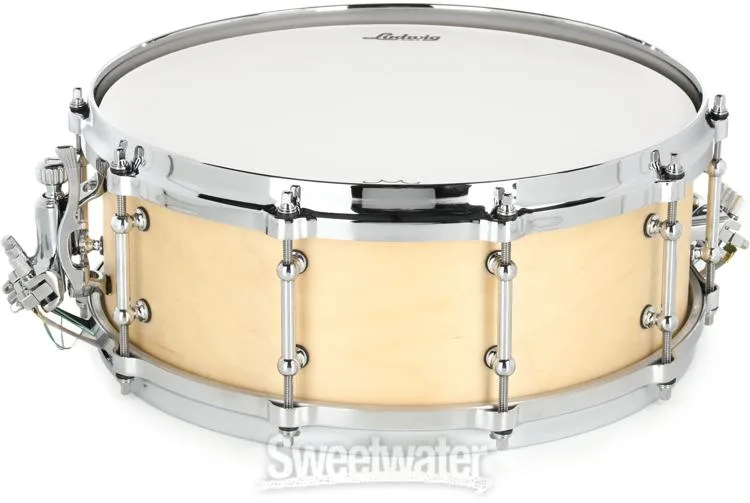  Ludwig Concert Maple Snare Drum - 5-inch x 14-inch, Satin Natural